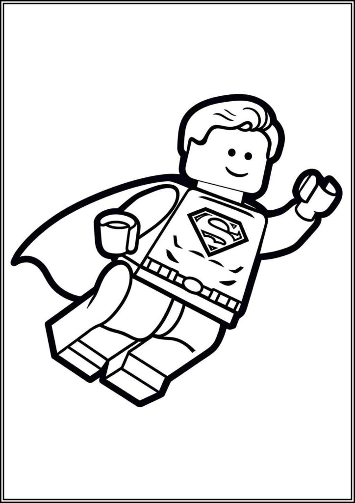 Lego Superman Dc Coloring - TotalColoring.Com