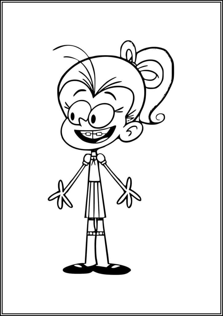 Pretty Luan Loud Coloring - TotalColoring.Com