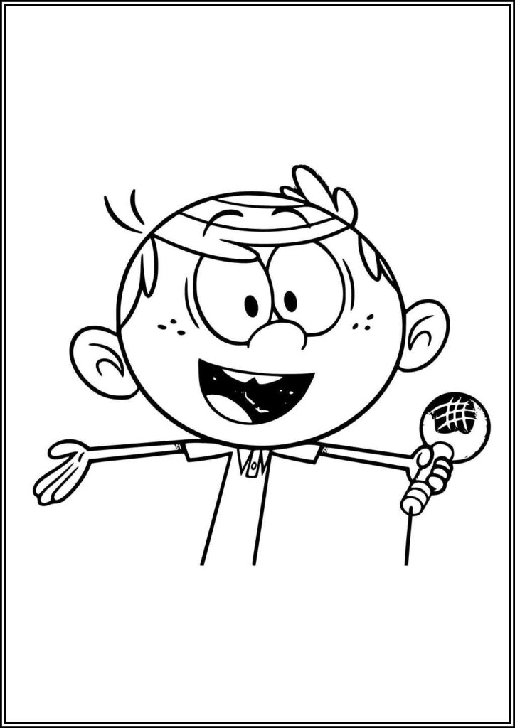 Printable Lincoln Loud Coloring - TotalColoring.Com