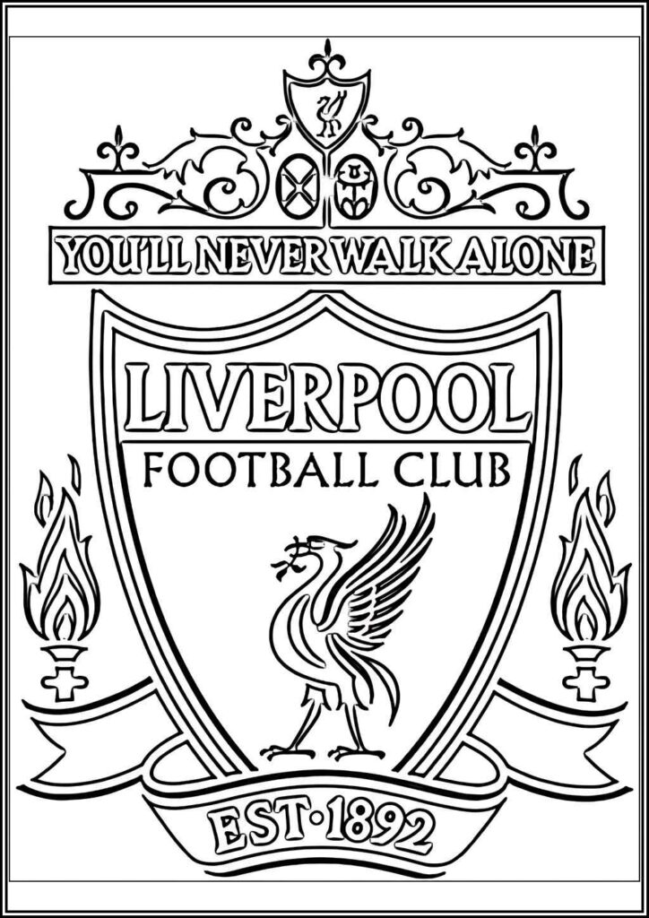 Printable Liverpool Coloring - TotalColoring.Com