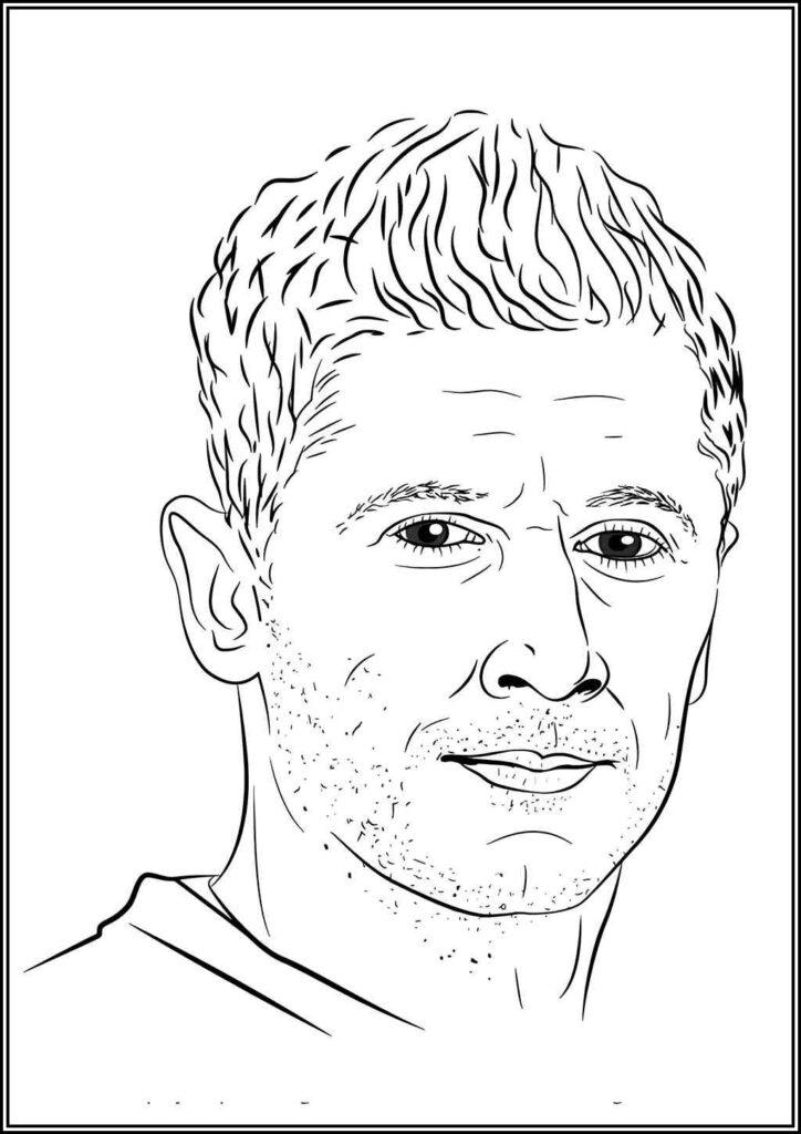 1708945748 168 Drawing Of Robert Lewandowski Coloring - TotalColoring.Com