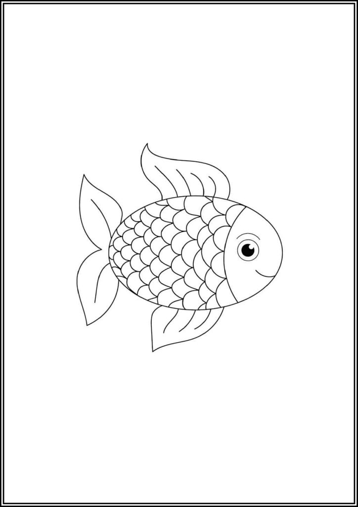 Amazing Rainbow Fish - TotalColoring.Com