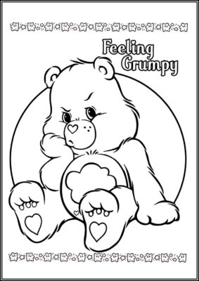 Angry Care Bears Coloring - TotalColoring.Com