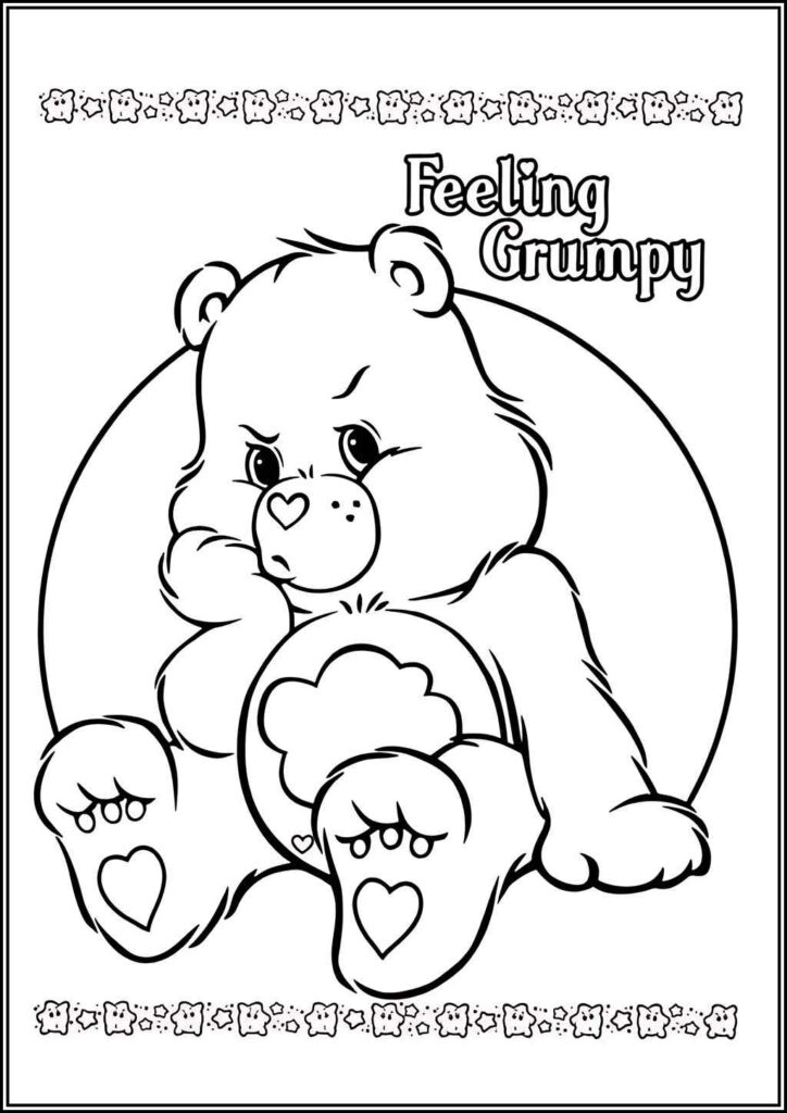 Angry Care Bears Coloring - TotalColoring.Com