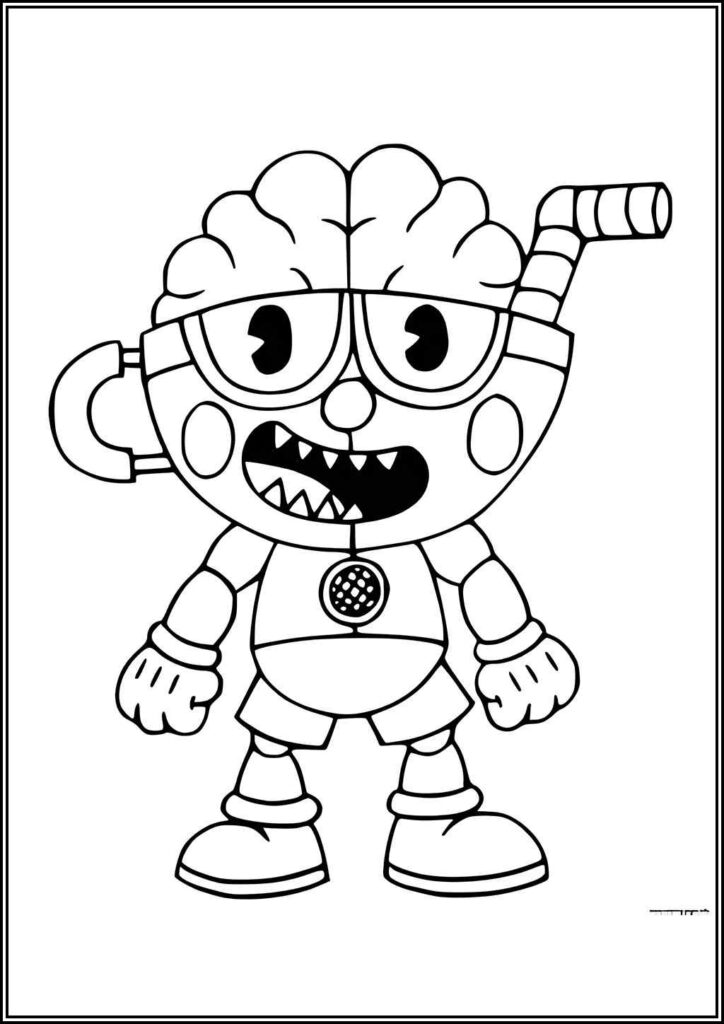 Angry Cuphead Coloring - TotalColoring.Com