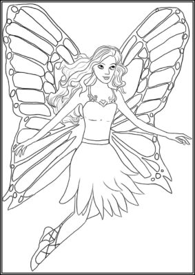 Awesome Fairy - TotalColoring.Com