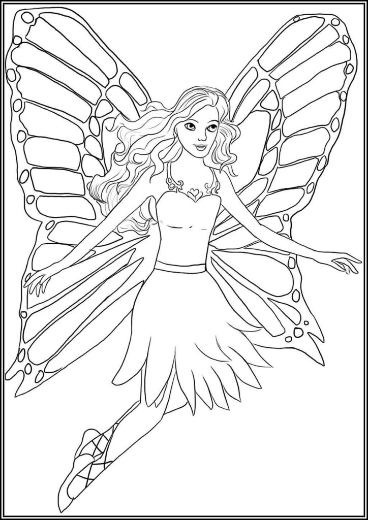 Awesome Fairy - TotalColoring.Com