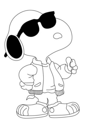 Awesome Snoopy - TotalColoring.Com