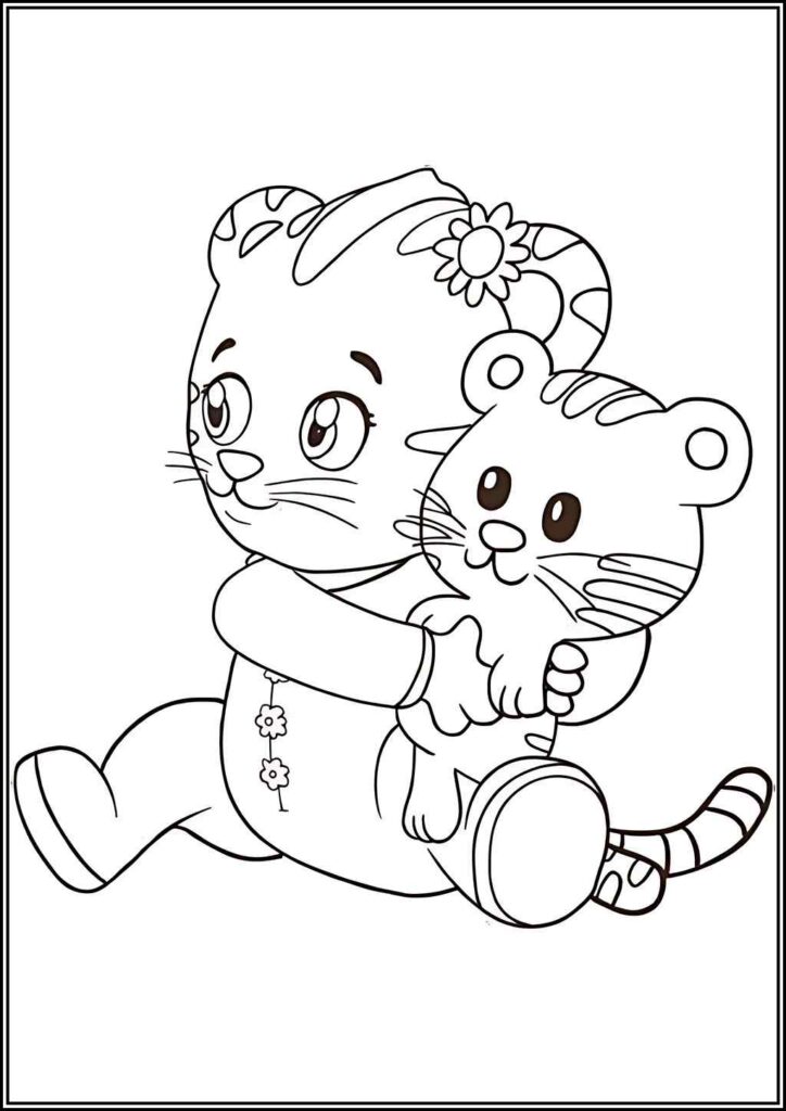 Cute Daniel Tiger Coloring - TotalColoring.Com