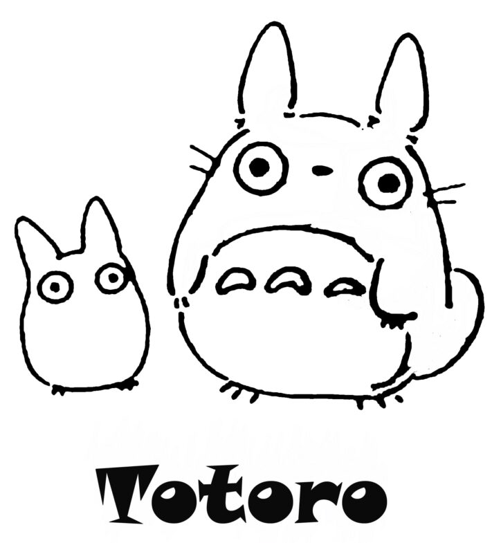 Cute Totoro Coloring - TotalColoring.Com