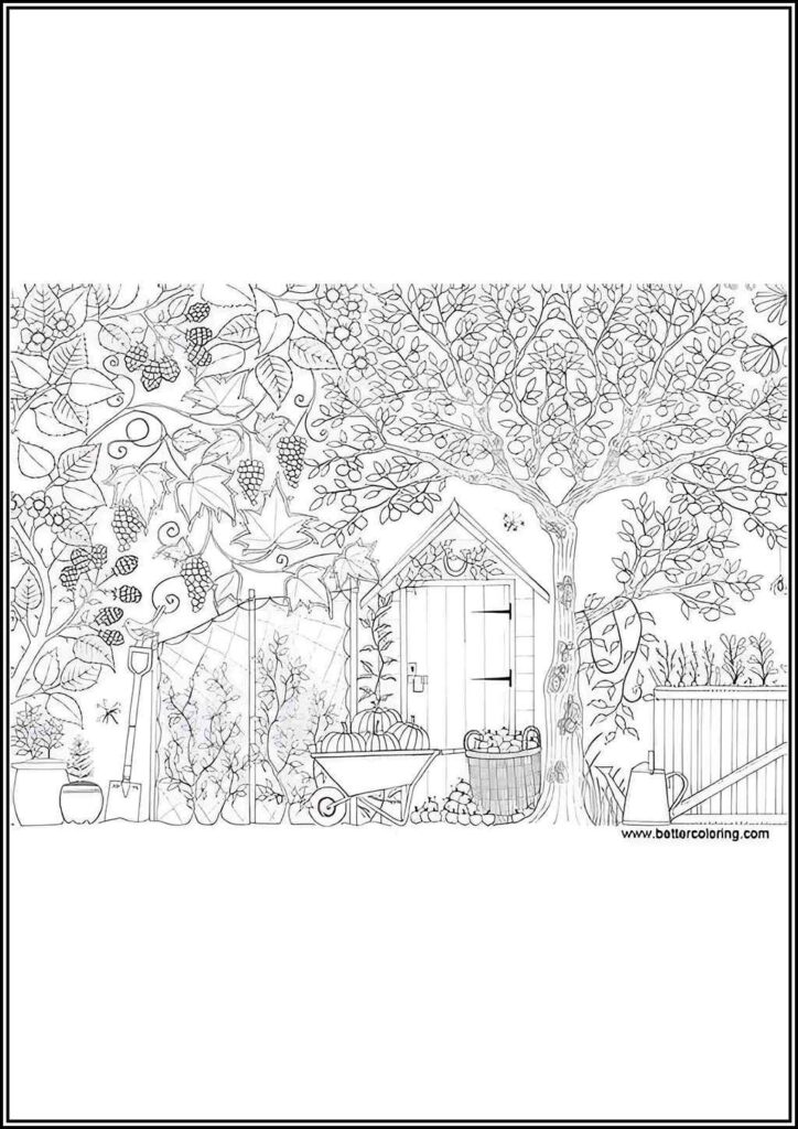 Free Garden Coloring - TotalColoring.Com