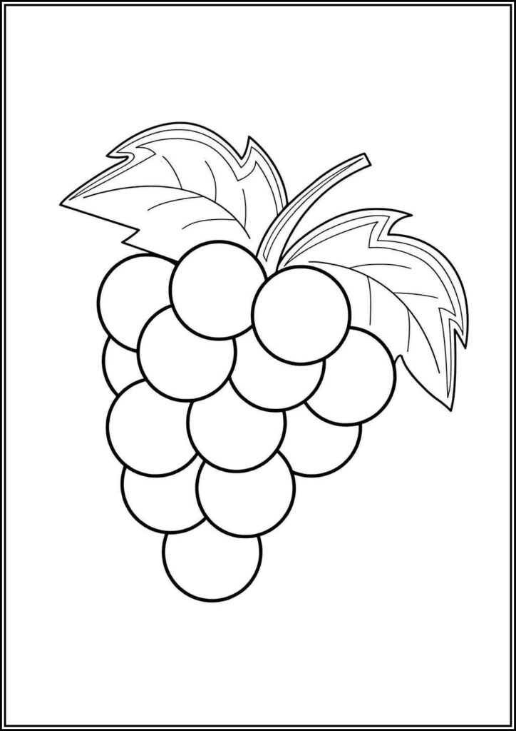 Free Grape Coloring - TotalColoring.Com