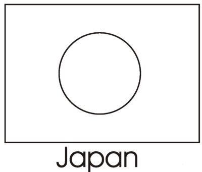 Free Japan Flag Coloring - TotalColoring.Com