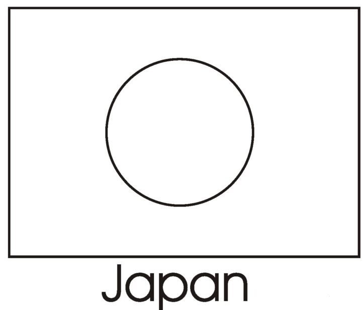 Free Japan Flag Coloring - TotalColoring.Com