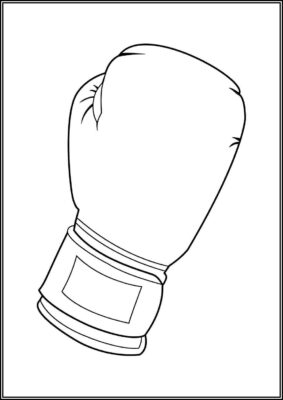 A Boxing Glove Coloring - TotalColoring.Com