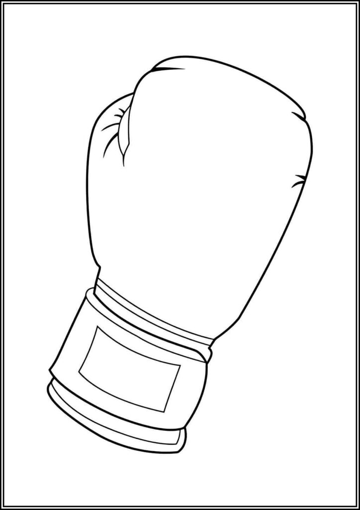 A Boxing Glove Coloring - TotalColoring.Com