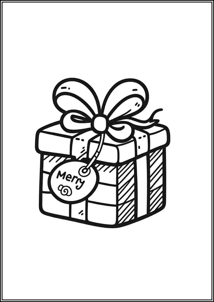 A Christmas Gift Coloring - TotalColoring.Com