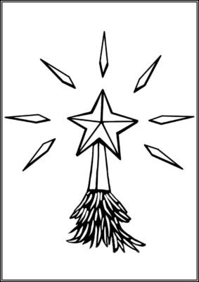 A Christmas Star Coloring - TotalColoring.Com