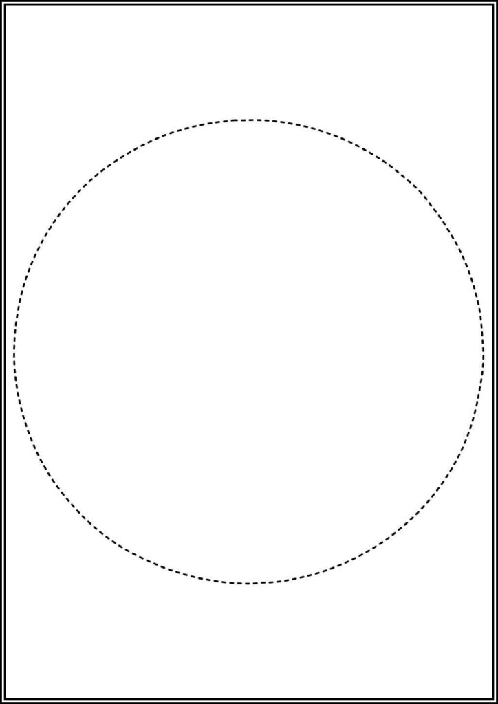 A Circle Shape Tracing Coloring - TotalColoring.Com