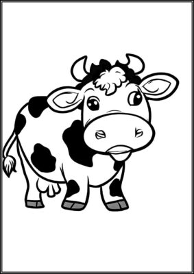 A Cow 1 Coloring - TotalColoring.Com