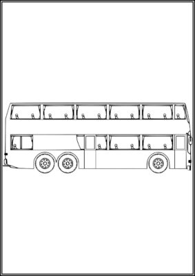 A Double Decker Bus Coloring - TotalColoring.Com