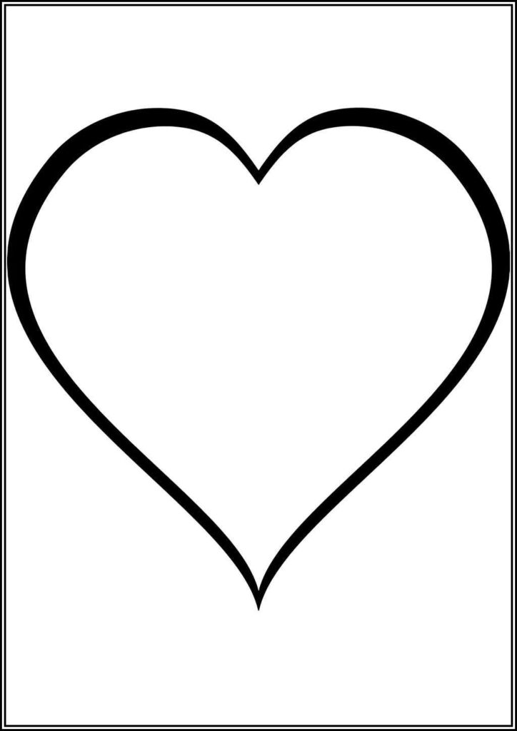 A Heart Coloring - TotalColoring.Com