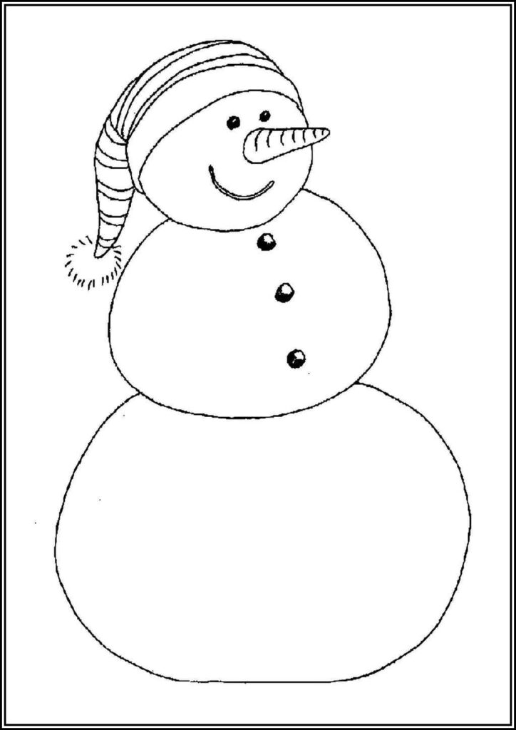 A Snowman Coloring - TotalColoring.Com