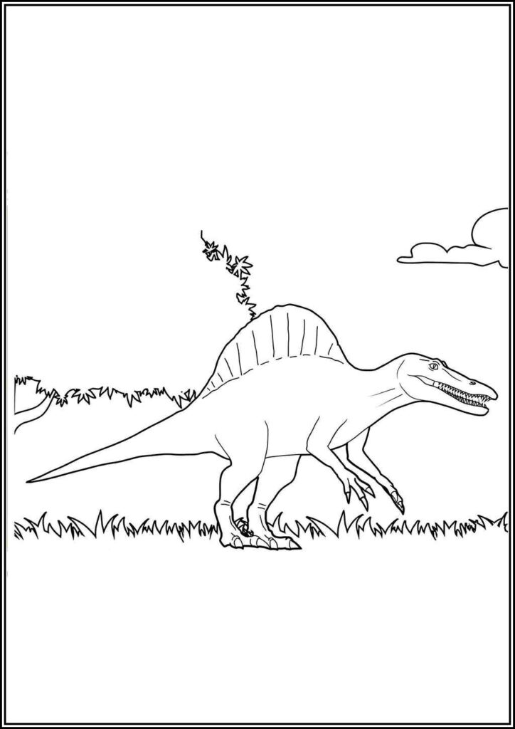 A Spinosaurus Coloring - TotalColoring.Com