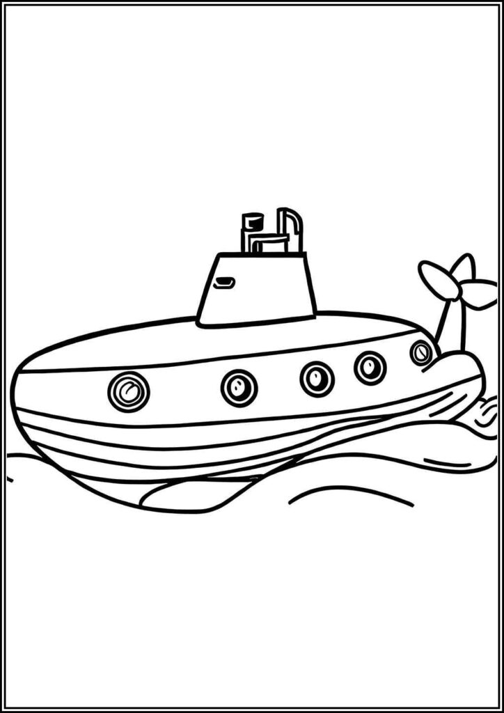 A Submarine Coloring - TotalColoring.Com