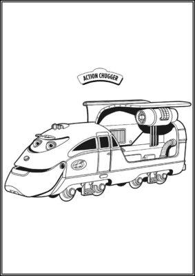 Action Chugger In Chuggington Coloring - TotalColoring.Com