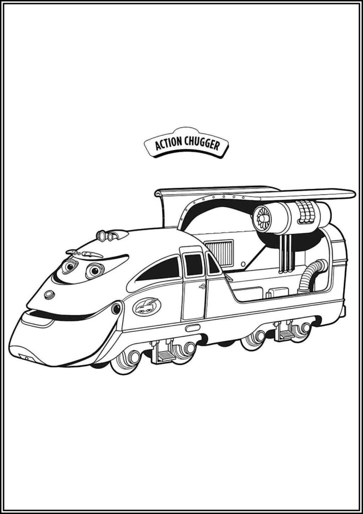 Action Chugger In Chuggington Coloring - TotalColoring.Com