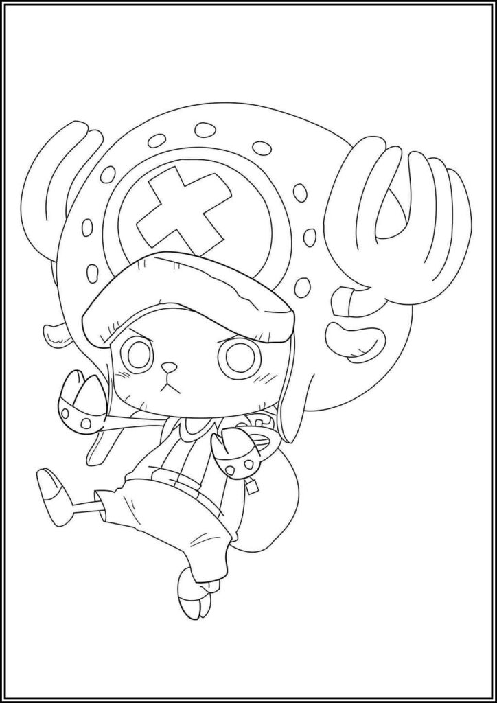 Adorable Chopper Coloring - TotalColoring.Com