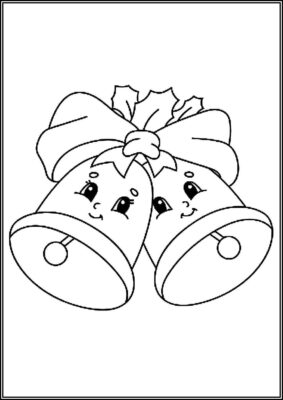 Adorable Christmas Bells Coloring - TotalColoring.Com