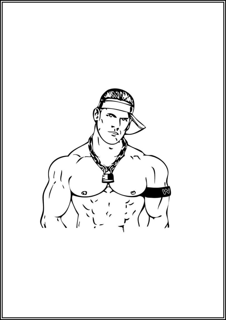 Amazing John Cena Coloring - TotalColoring.Com