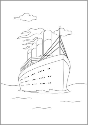 Amazing Titanic Coloring - TotalColoring.Com