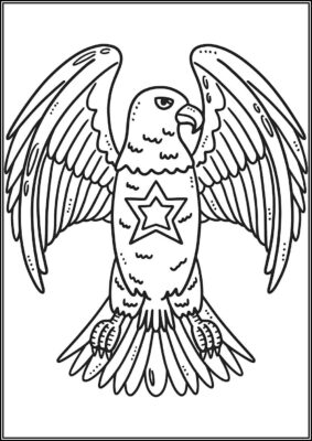 American Eagle Coloring - TotalColoring.Com