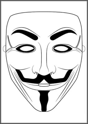 Anonymous Mask Coloring - TotalColoring.Com