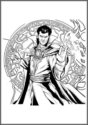 Awesome Doctor Strange Coloring - TotalColoring.Com