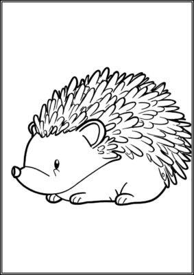 Baby Hedgehog Coloring - TotalColoring.Com