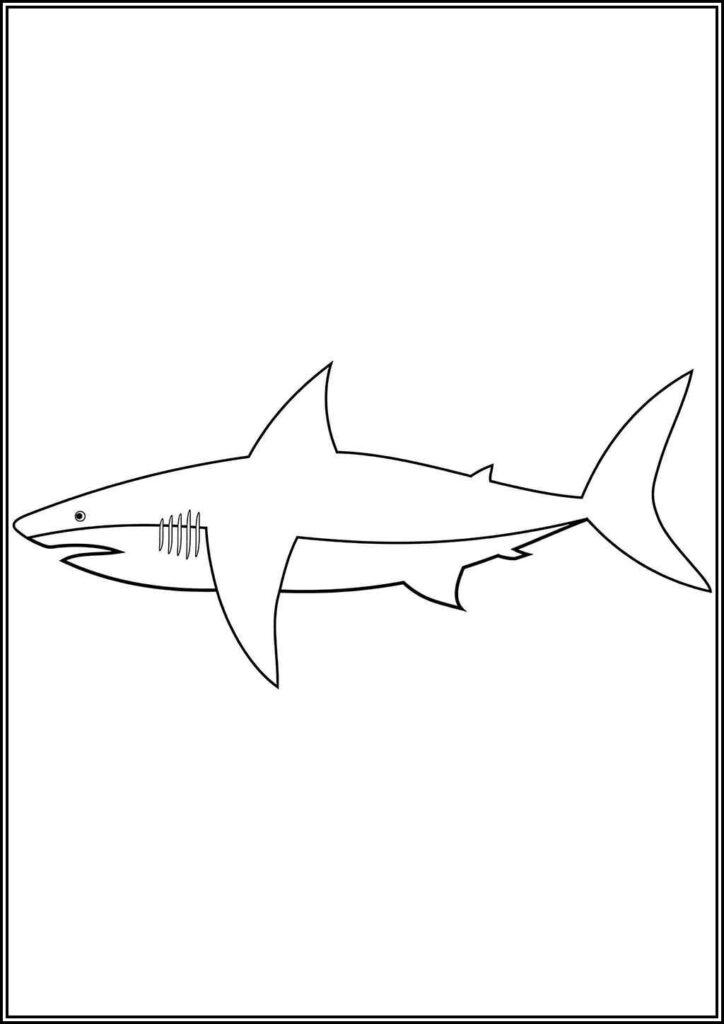 Basic Shark Coloring - TotalColoring.Com