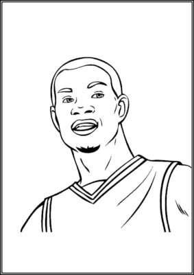 Basketball Player Kevin Durant Coloring - TotalColoring.Com