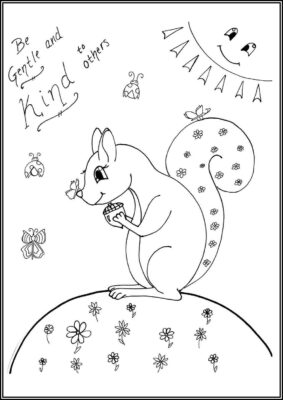 Be Gentle And Kind To Others Coloring - TotalColoring.Com