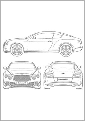 Bentley Car Coloring - TotalColoring.Com