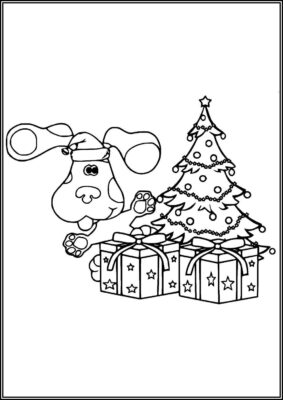 Blue On Christmas Coloring - TotalColoring.Com