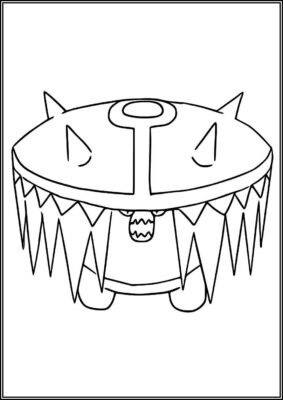 Brute Bonnet Pokemon Coloring - TotalColoring.Com