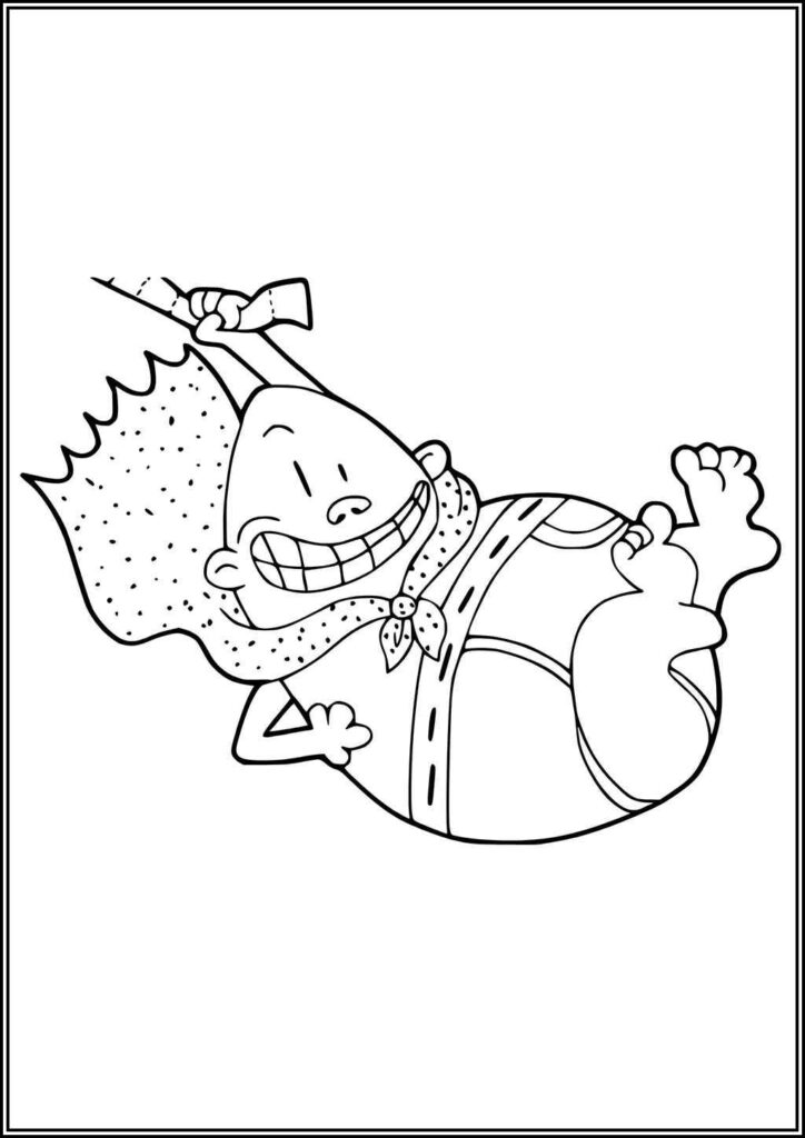 Captain Underpants Free Printable Coloring - TotalColoring.Com