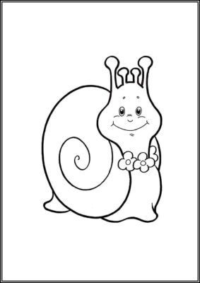 Cartoon Snail Coloring - TotalColoring.Com