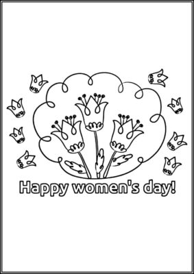 Celebrate Womens Day Coloring - TotalColoring.Com