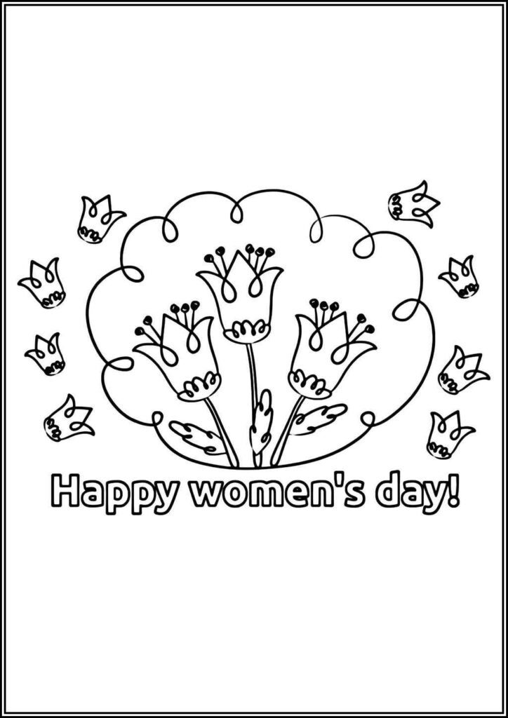 Celebrate Womens Day Coloring - TotalColoring.Com