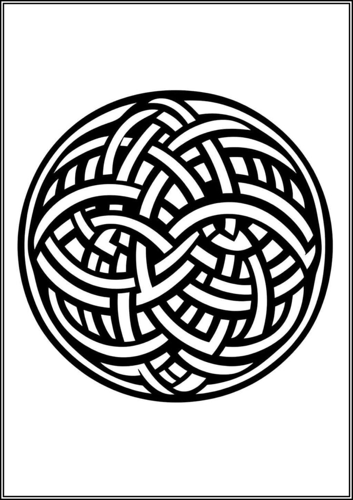 Celtic Knot Image Coloring - TotalColoring.Com